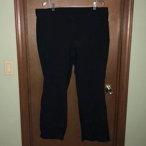 Black bootcut pants